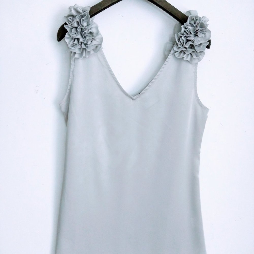 Top (NEW) - Soft SILVER SATIN!